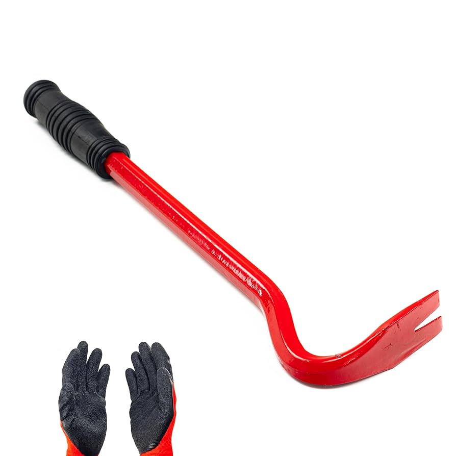 Wrecking Bar – Heavy Duty Crowbar for Demolition, Nail Pulling and Prying, Forged Steel Construction for Construction and Renovation Work